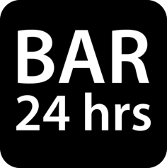 Bar 24 Hours Rounded Square Signal Line Tracing Svg Vector, Free Vectors File